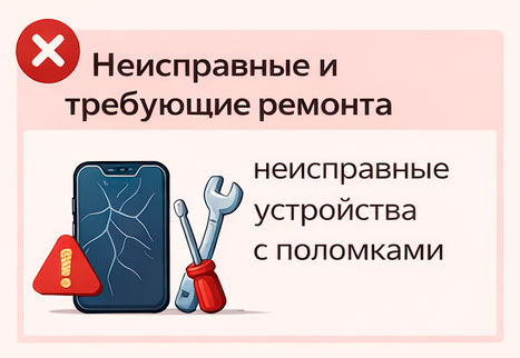 Условия выкупа техники Неисправные